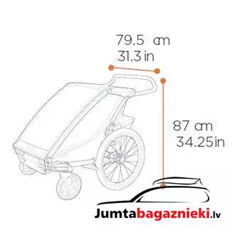 Thule Chariot Cross 2 - Double, 10201035 Thule Chariot Cross 2 - Double, 10201035