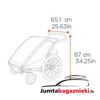 Thule Chariot Cross 2 - Single, 10201034 Thule Chariot Cross 2 - Single, 10201034