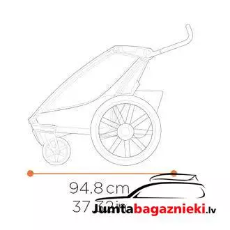 Thule Chariot Cross 2 - Single, 10201034 Thule Chariot Cross 2 - Single, 10201034