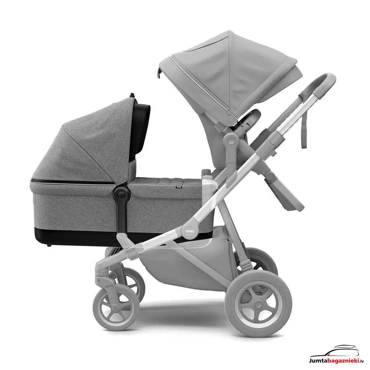 Sleek Bassinet Grey Melange, 11000100 Sleek Bassinet Grey Melange, 11000100